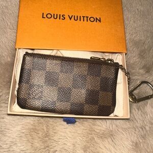 Louis Vuitton Brown Damier Checkered Pouch